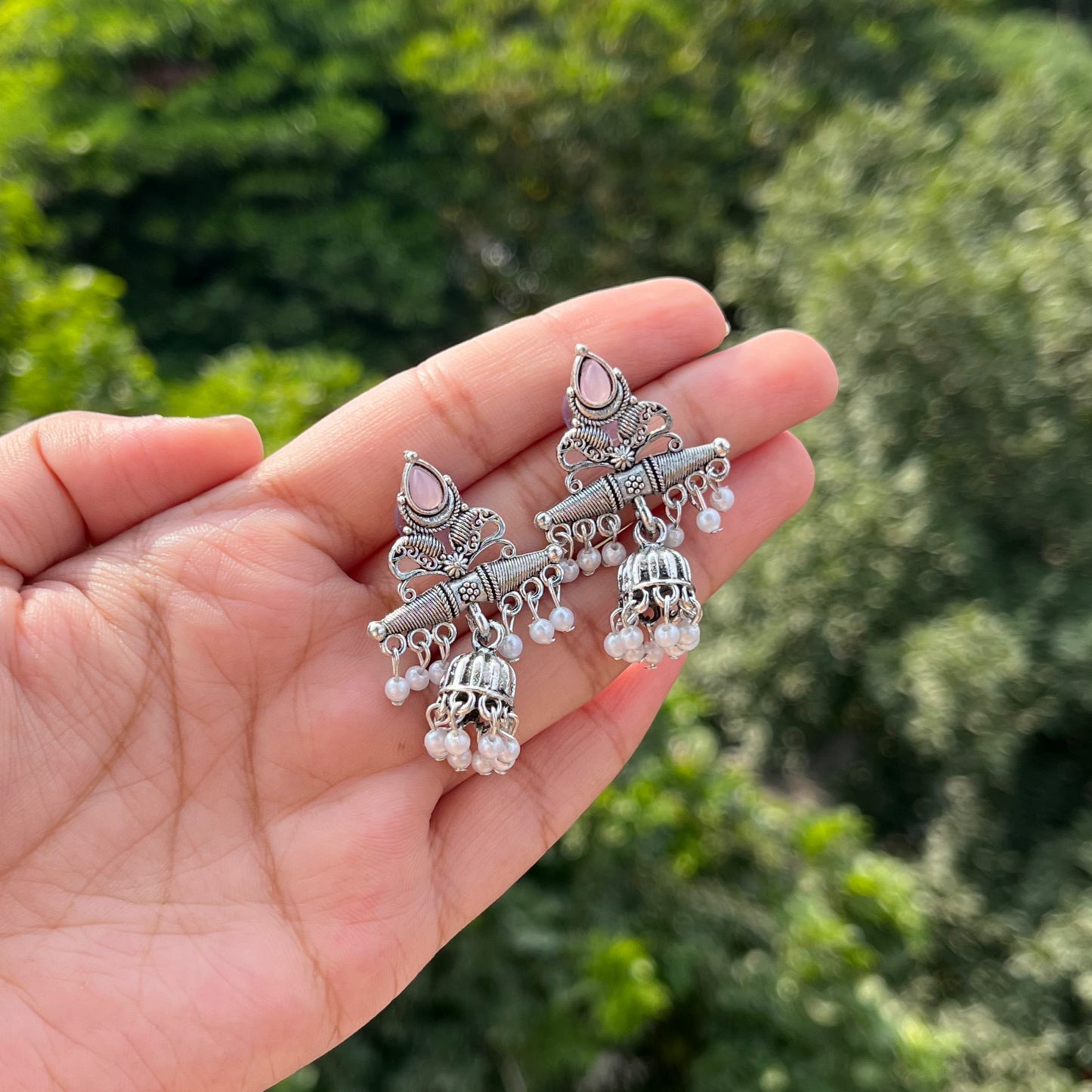 Dakshi Oxidised Earrings