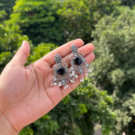 Ishika Oxidised Earrings