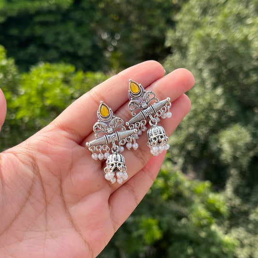 Dakshi Oxidised Earrings