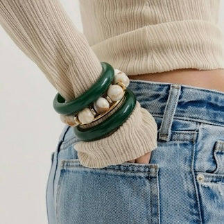 Viral Resin Bangle Set