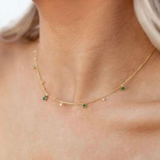 Emerald Stone Necklace