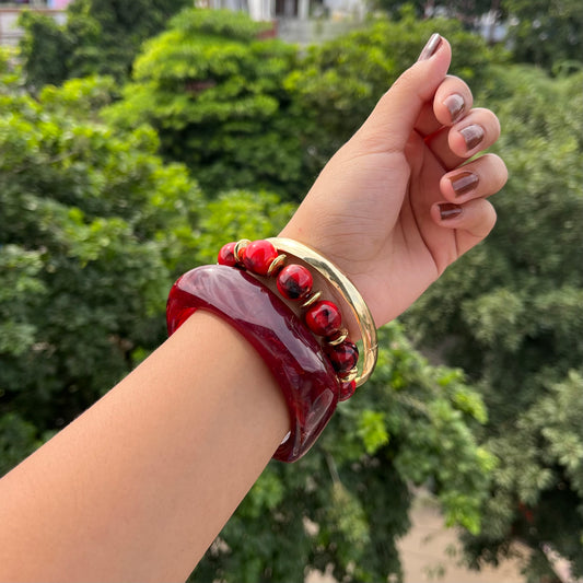Viral Resin Bangle Set