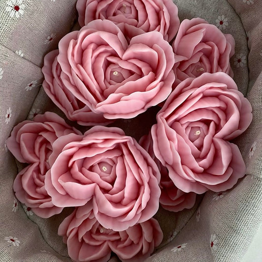 Heart Flower Candle
