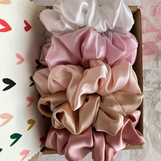 Nudes and Pinks Scrunchie Combo
