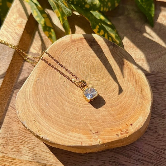 Square Stone Pendant